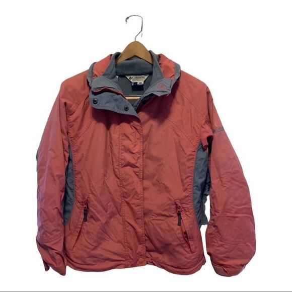 Vintage Columbia 90s bugaboo interchange jacket w detachable fleece lining! Sz M - Picture 1 of 9